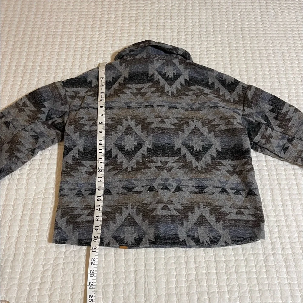 Simply Southern | Gray & Brown Aztec Patterned Jacket - Picture 14 of 14
